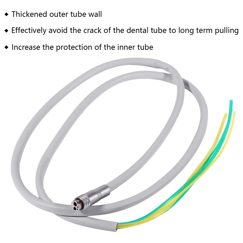 Dental Silicone Tube Tubing Hose Cable For High Speed Inner Water Handpiece Connector 2/4/6 Hole T2/4/6