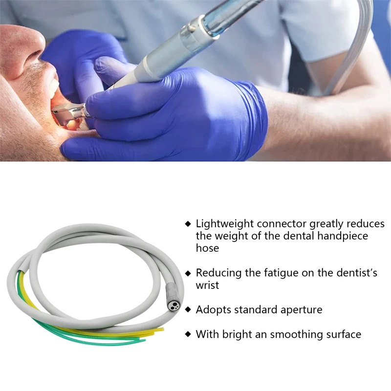 Dental Silicone Tube Tubing Hose Cable For High Speed Inner Water Handpiece Connector 2/4/6 Hole T2/4/6