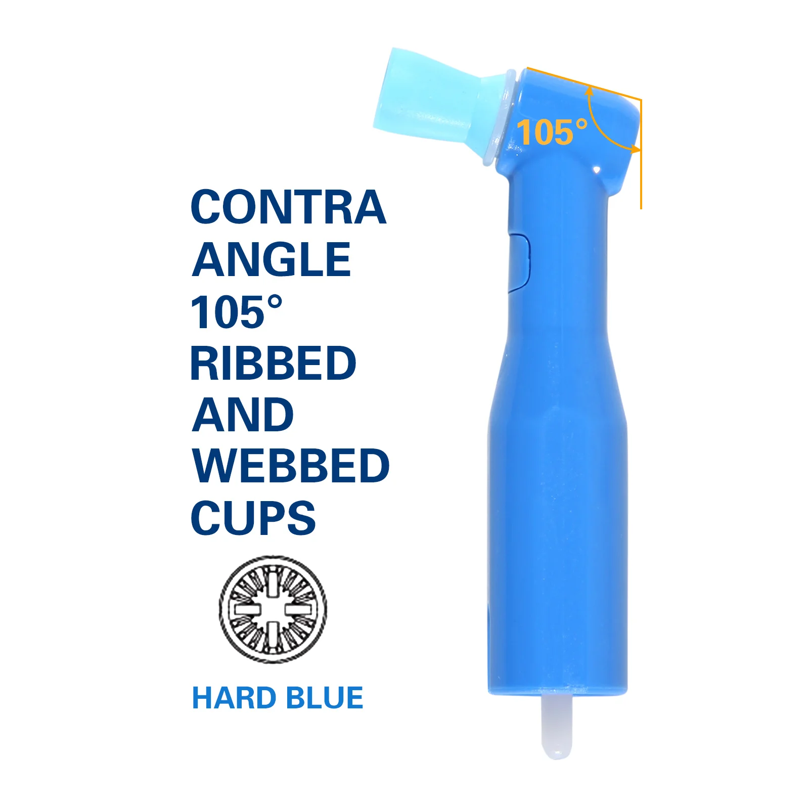 SANDENT Dental 4:1 Hygiene Prophy Handpiece 360° Swivel 2/4 HolesDisposable Angle Prophy Angles