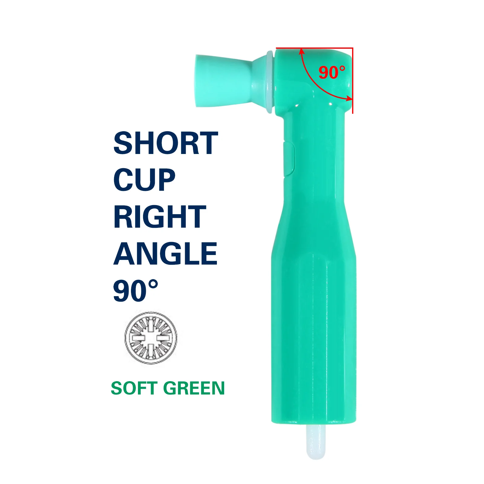 SANDENT Dental 4:1 Hygiene Prophy Handpiece 360° Swivel 2/4 HolesDisposable Angle Prophy Angles