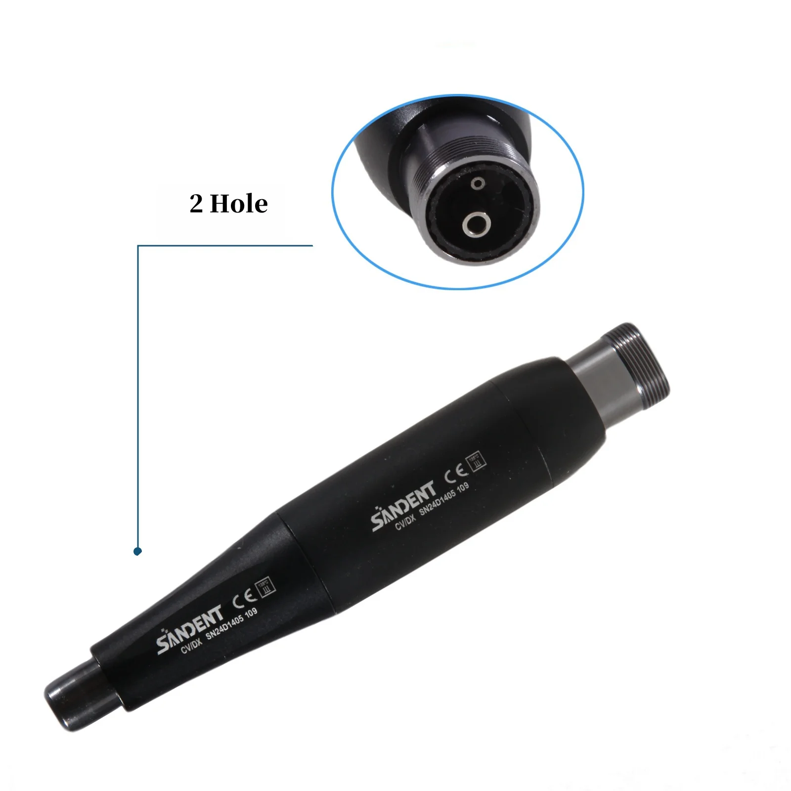 SANDENT Dental 4:1 Hygiene Prophy Handpiece 360° Swivel 2/4 HolesDisposable Angle Prophy Angles
