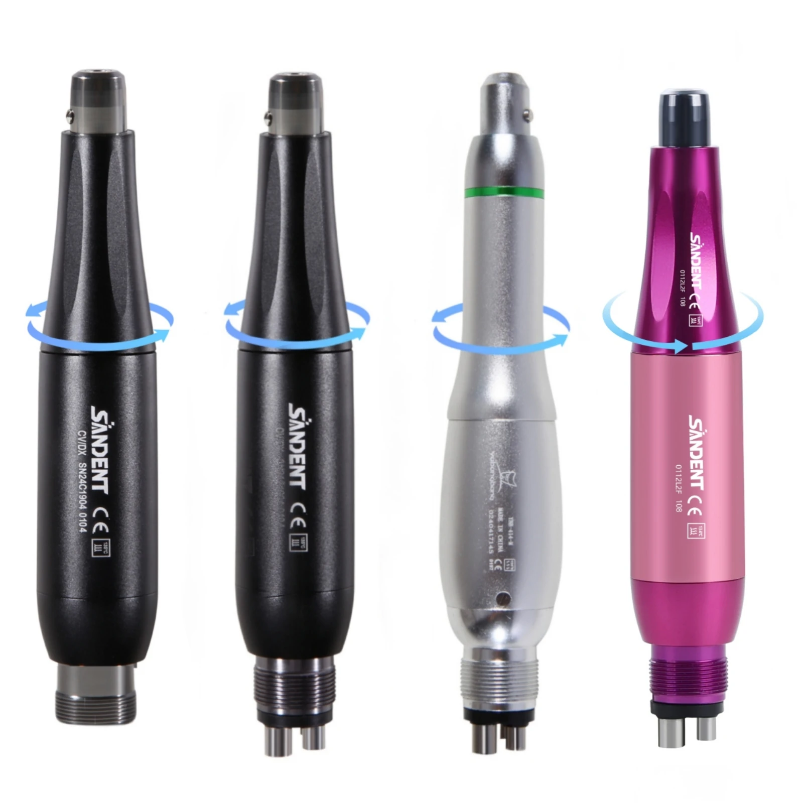 SANDENT Dental 4:1 Hygiene Prophy Handpiece 360° Swivel 2/4 HolesDisposable Angle Prophy Angles