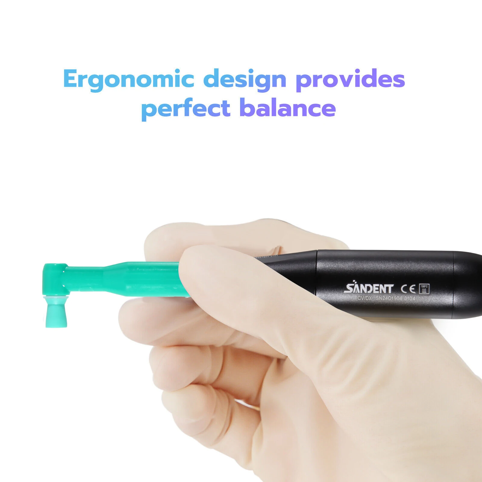 SANDENT Dental 4:1 Hygiene Prophy Handpiece 360° Swivel 2/4 HolesDisposable Angle Prophy Angles