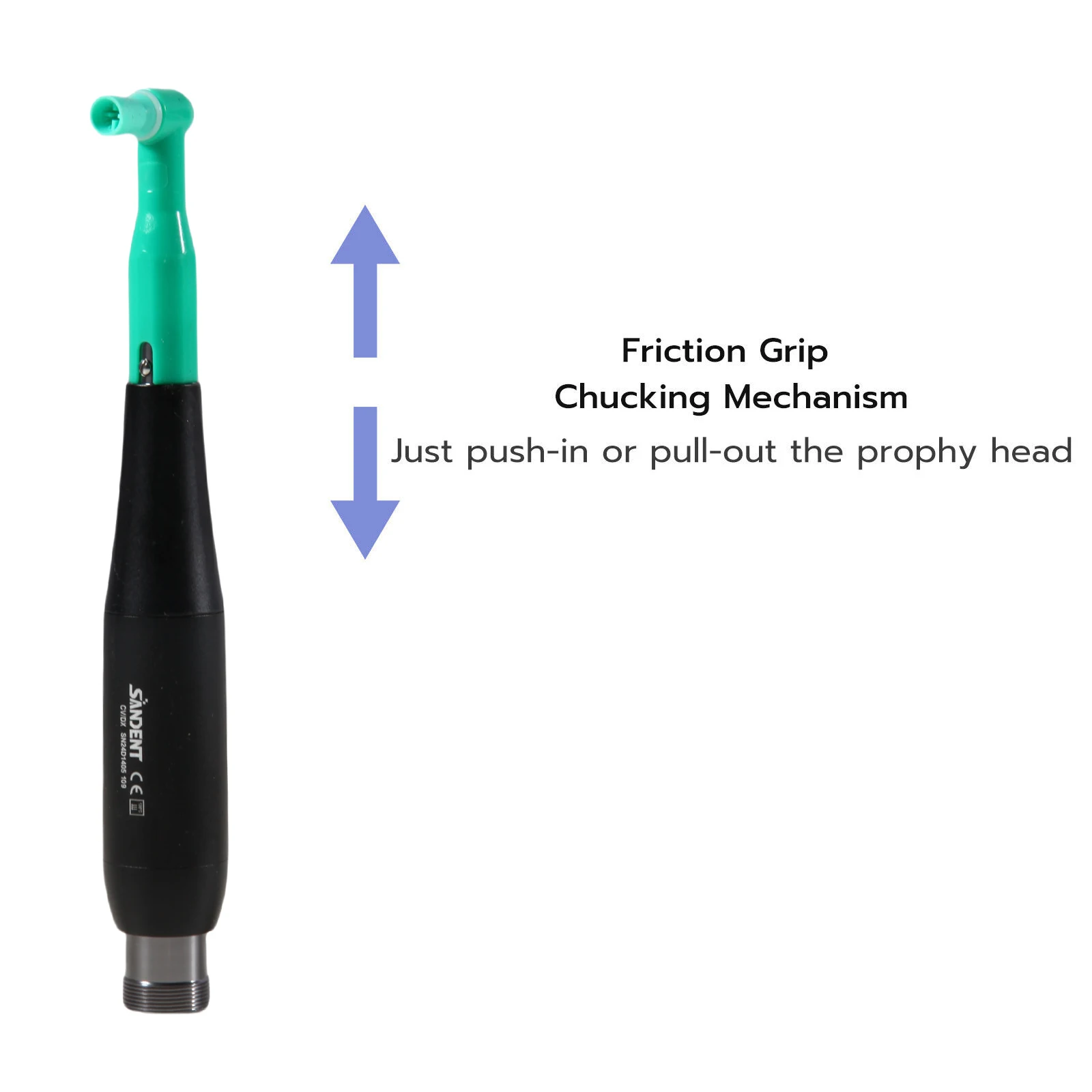 SANDENT Dental 4:1 Hygiene Prophy Handpiece 360° Swivel 2/4 HolesDisposable Angle Prophy Angles
