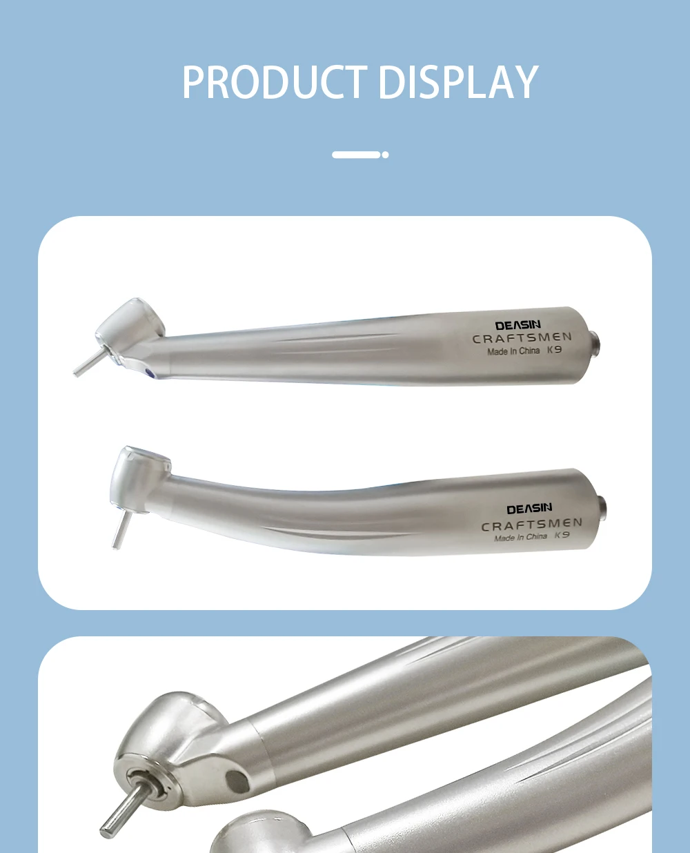 Dental High Speed Handpiece Dental Air Turbine Hand Piece Rotor Tip N-coupling Type With Stainless Steel Body For Teeth Whiting
