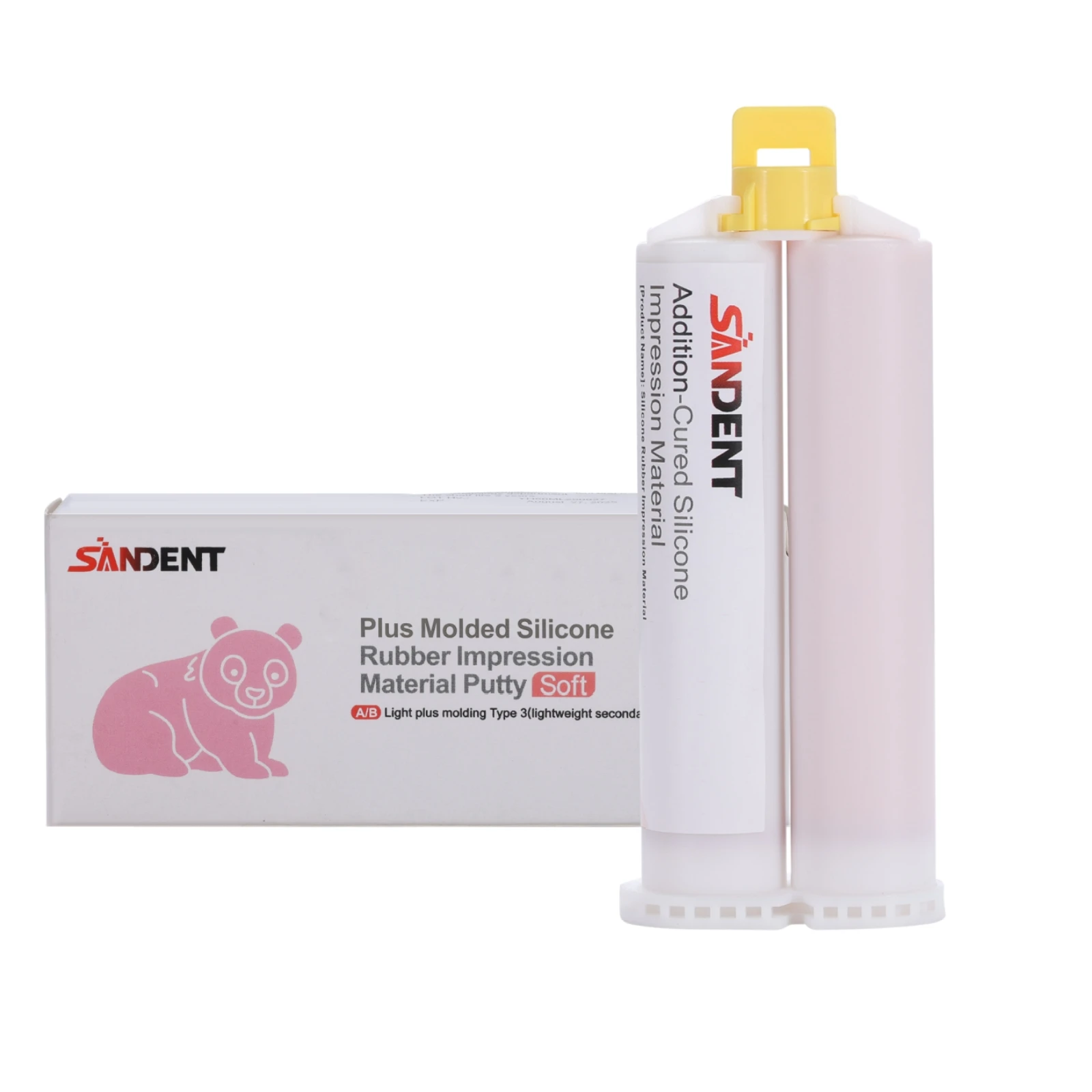 SANDENT Dental Impression Gun Mixing Dispensing Dispenser Silicon Rubber Delivery Gun/Impression Material VPS Light Body