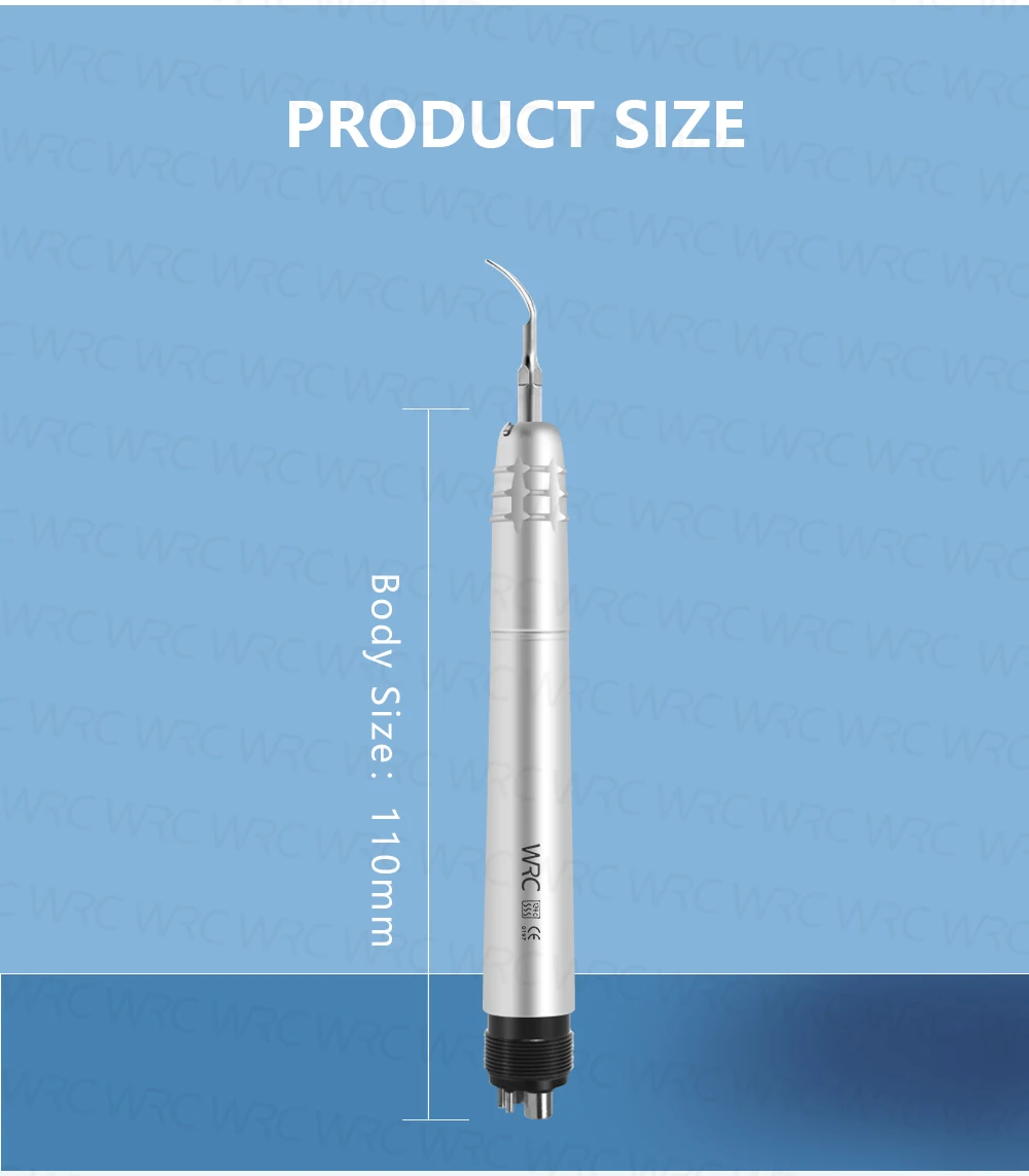 Dental Air Scaler Handpiece 2/4 Holes with G1 G2 G3 Tips 17000Hz Pneumatic Tooth Cleaning Tool for Dental Clinic Dentist Use