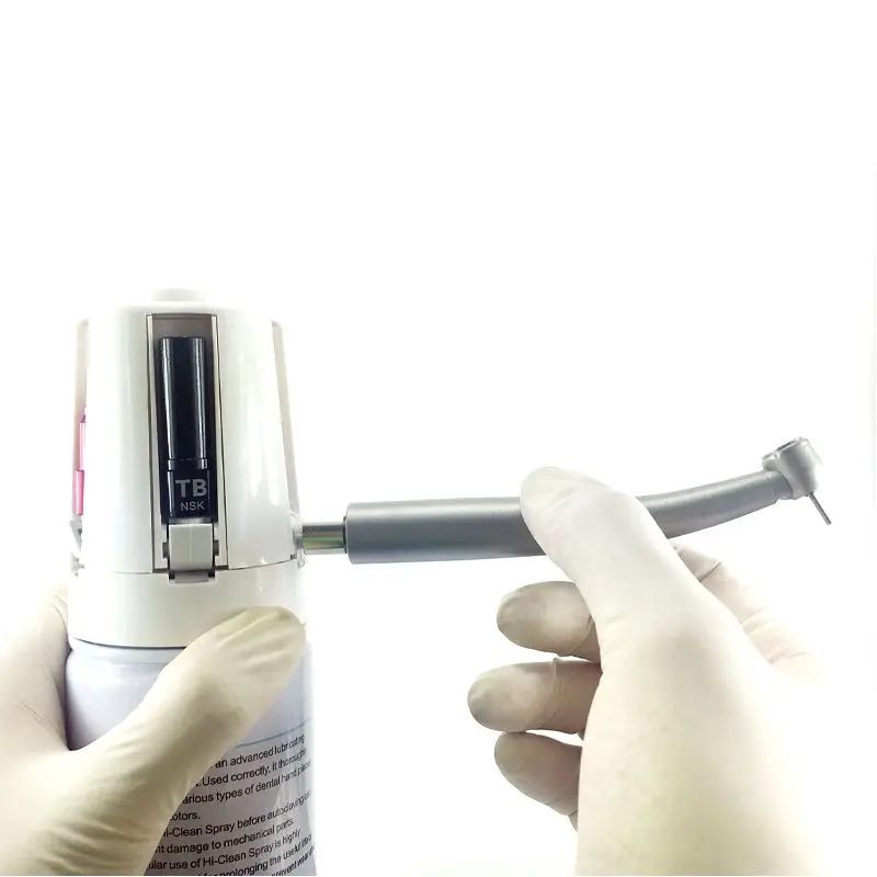 Dental Handpiece Cleaning Oil Lubricator with 5 Style Connector Portable Lubricant Oil Maintenance for Any Standard Spray Can