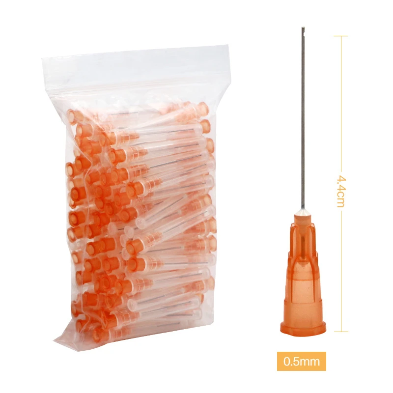 100Pcs Dental Endo Irrigation Needle Tip Syringe Root Canal Lateral 0.3/0.4/0.5mm Oral Care Tooth Cleaning Material for Dentist