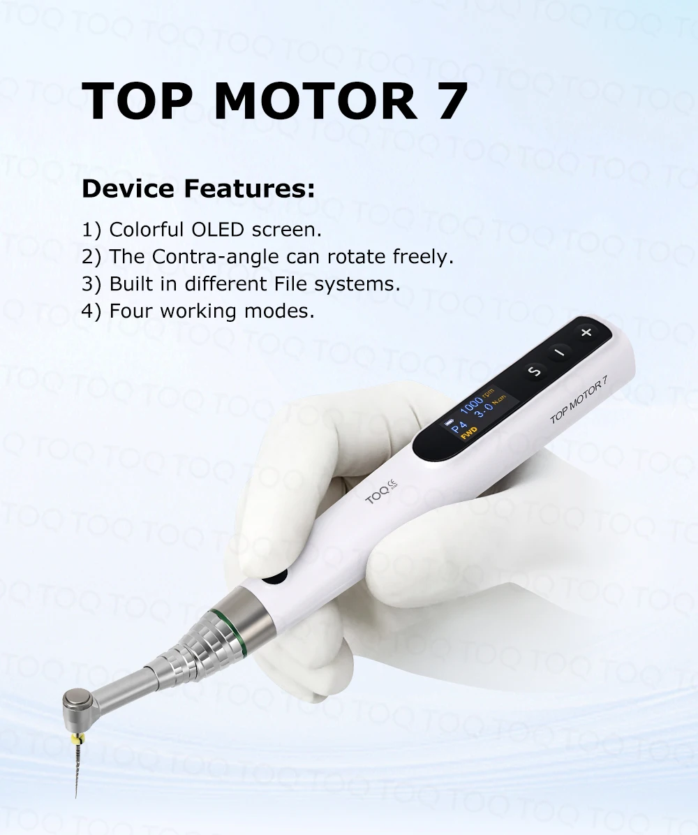 New Endo Motor 16:1 Dental Reduction Equipment Wireless Root Canal Motor with reciprocation mode Instrument Dentist Tips