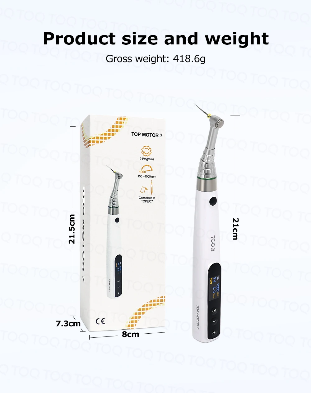 New Endo Motor 16:1 Dental Reduction Equipment Wireless Root Canal Motor with reciprocation mode Instrument Dentist Tips