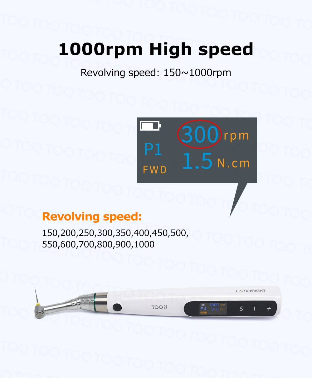 New Endo Motor 16:1 Dental Reduction Equipment Wireless Root Canal Motor with reciprocation mode Instrument Dentist Tips