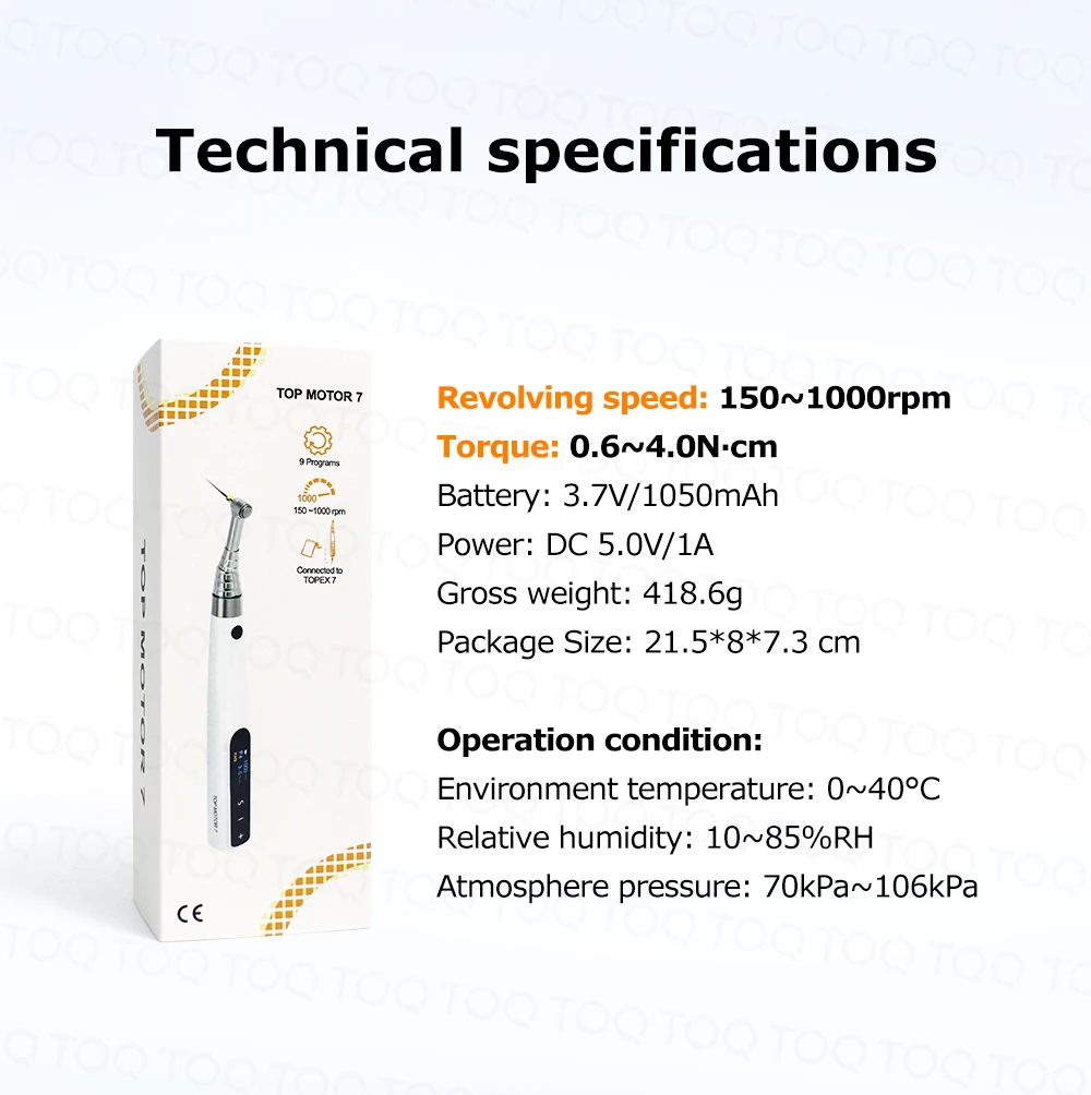 New Endo Motor 16:1 Dental Reduction Equipment Wireless Root Canal Motor with reciprocation mode Instrument Dentist Tips