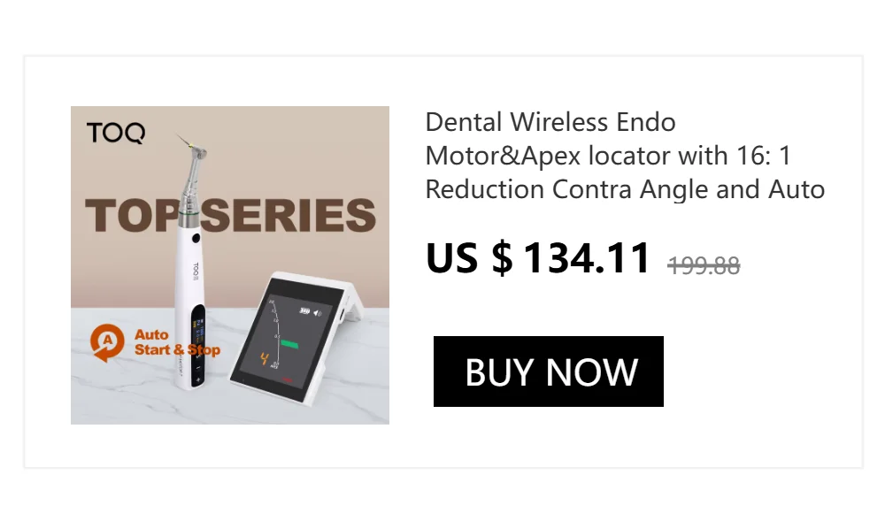 New Endo Motor 16:1 Dental Reduction Equipment Wireless Root Canal Motor with reciprocation mode Instrument Dentist Tips