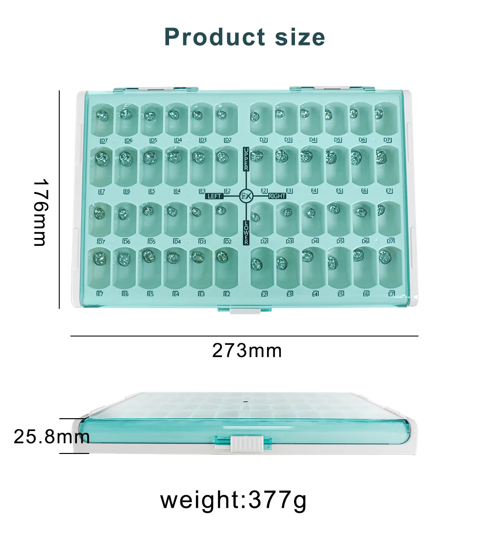 48/96 Pcs Preformed Stainless Steel Dental Temporary Crowns Primary Molar Crown Kit for Adults & Kids