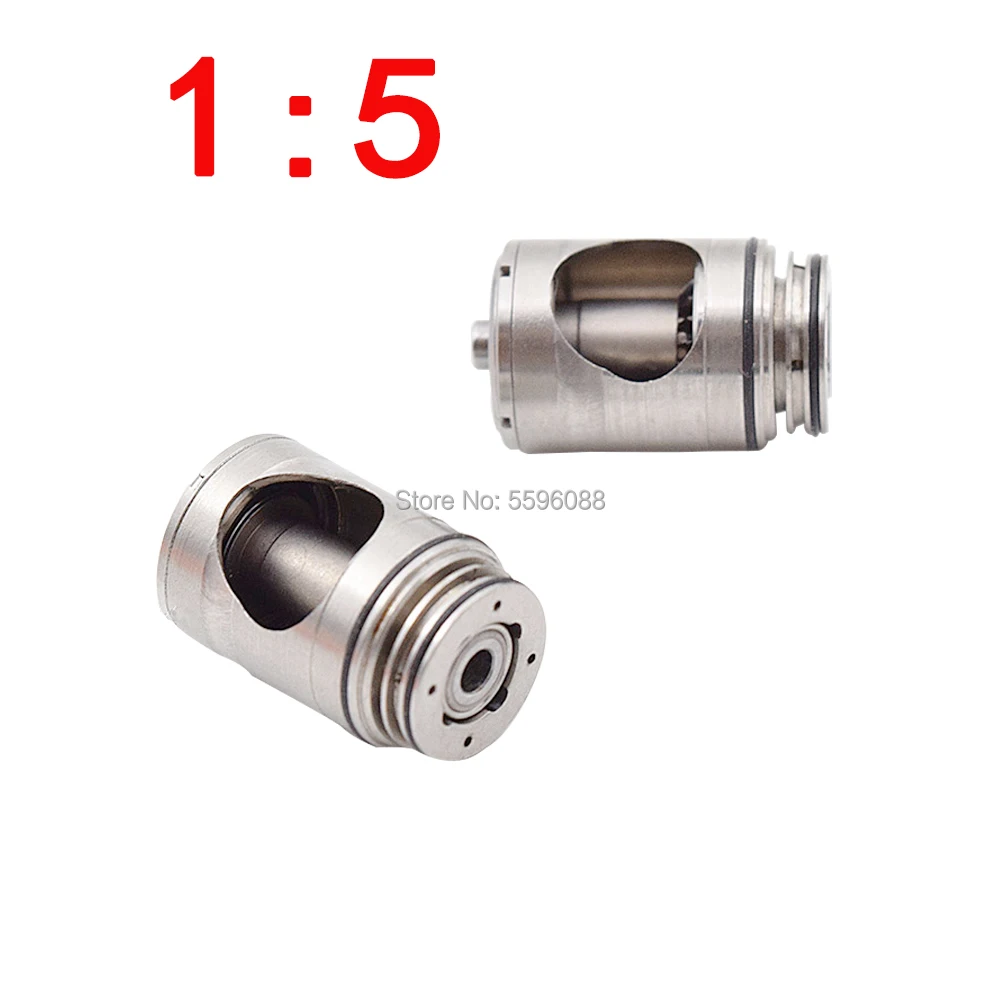 Cartridge/Rotor Fit ContraDental 1:5 Increasing Red Ring Contra AngleLow Speed Water Spray Handpiece For E-TYPE Motor Max X95