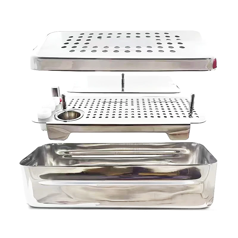 Dental PRF CGF Box Implant Plate Rich Fibrin Box Stainless Steel Implant Surgical Bone Membrane Kit Dental Lab SurgeryInstrument