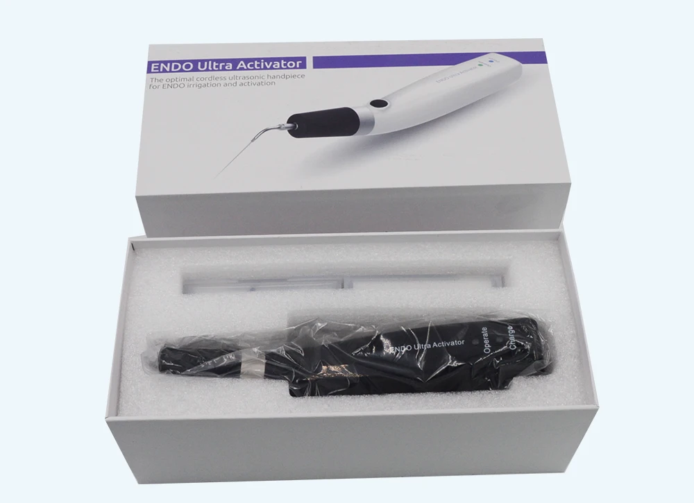 Dental Endo Ultra Activator Endo Irrigator Cordless Ultrasonic Activator With 6 Tips 40-50Khz 1500mAh For Endodontic Treatment