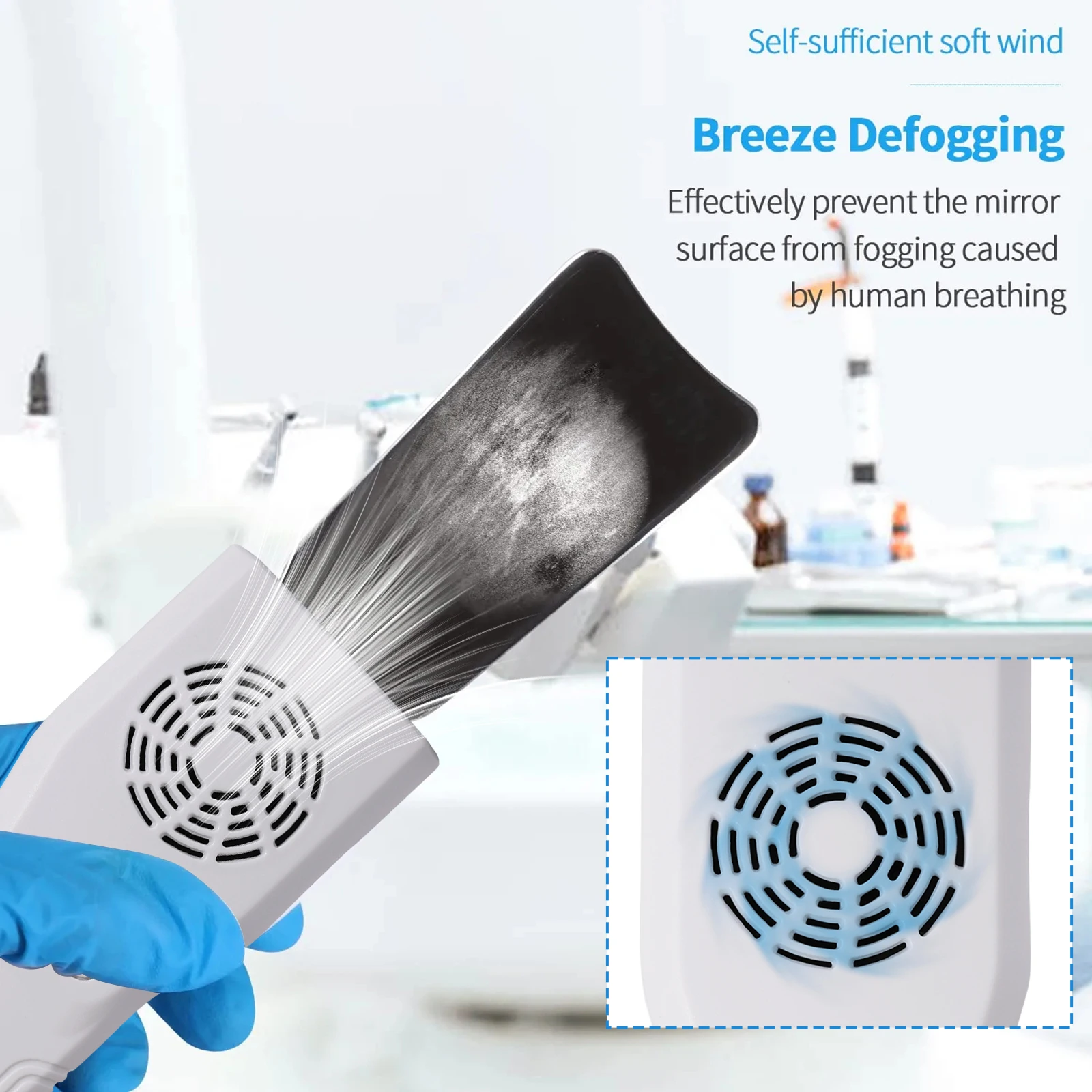Dental Occlusal Mirror Fog Free LED Intra Oral Photo System 4 Mirrors Anti-Fog 12K Mirror State Intraoral Automatic Defogging