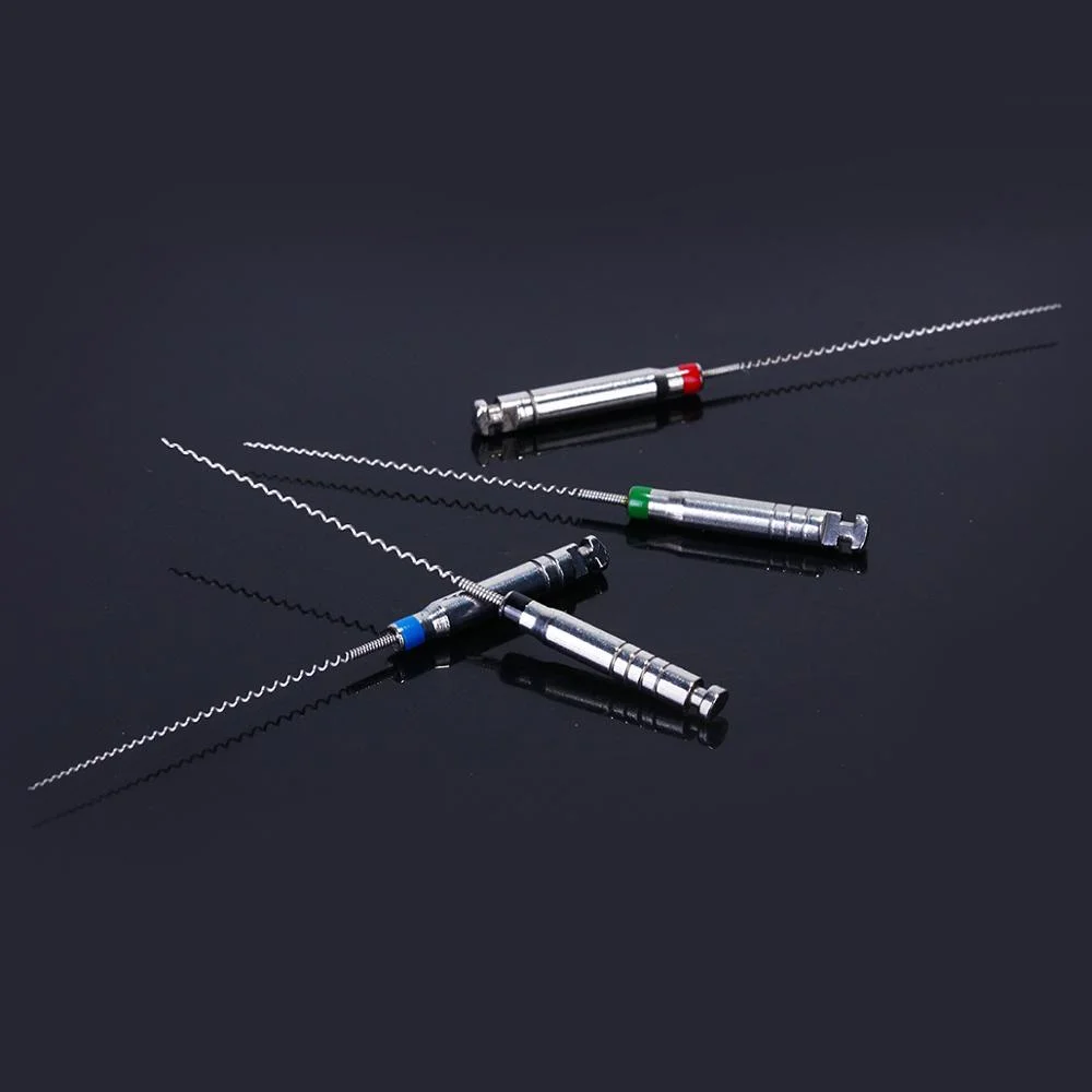 JUMTOP 4Pcs/Box Dental Rotary Paste Carriers Spiral Filler Lentulo Assorted Engine Filling Paste 21/25mm 25-40#
