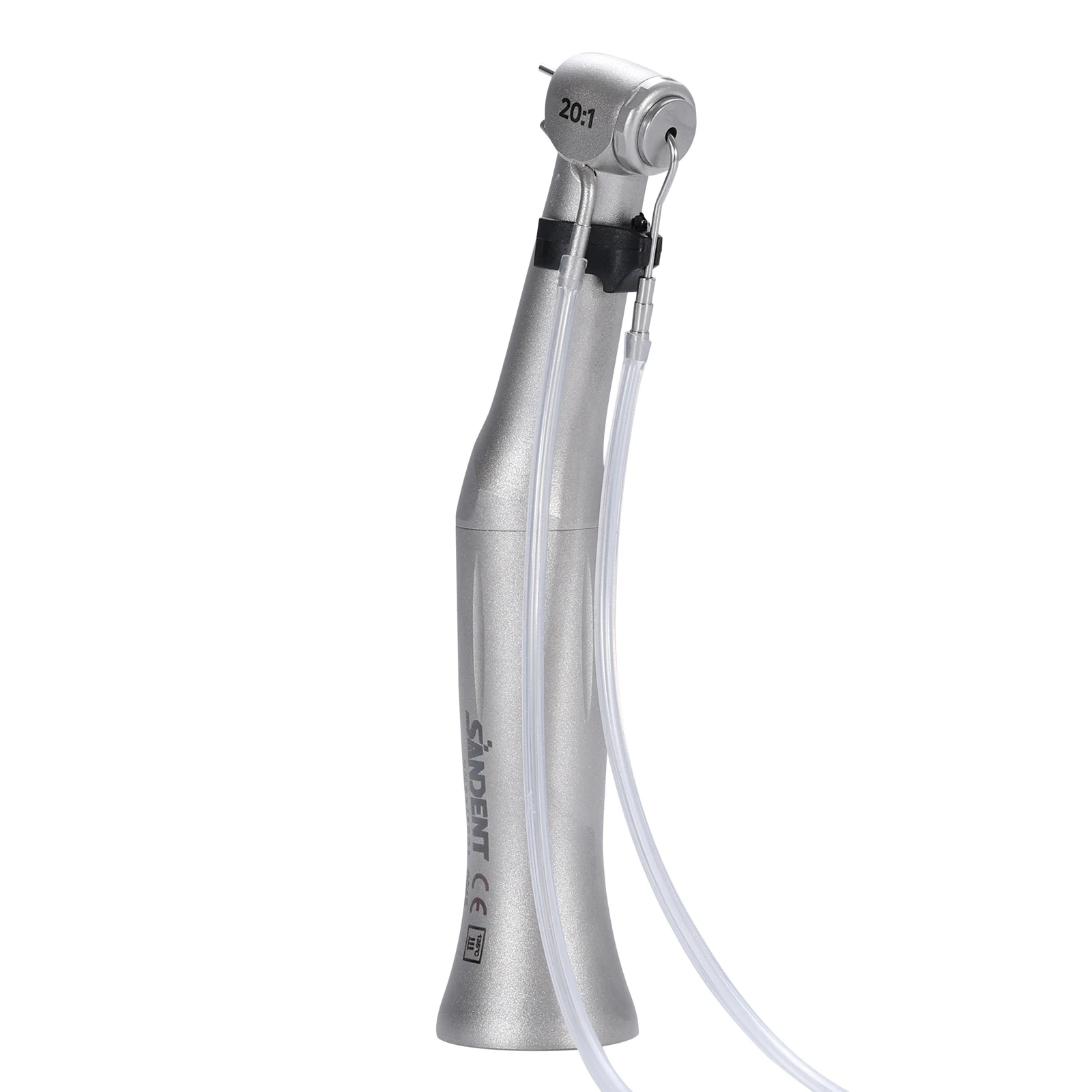 SANDENT 20:1 Dental Implant Contra Angle Handpiece Push Button Chuck External Spray E-Type Motor Compatible