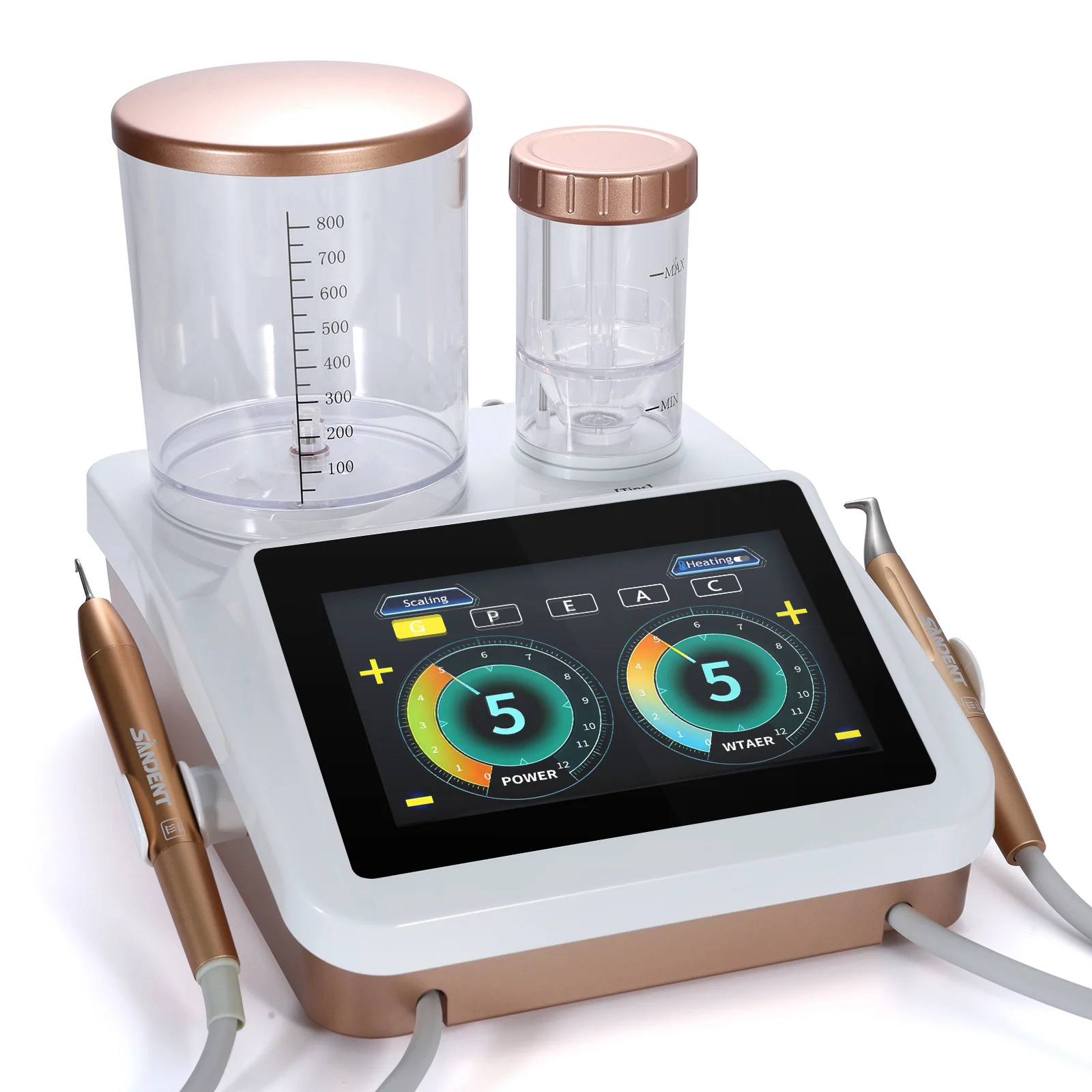 Dental Ultrasonic Scaler Air Polisher 2 in1 Periodontic Surgery Therapy System Woodpecker Style Scaler & Air Polisher Sandblast