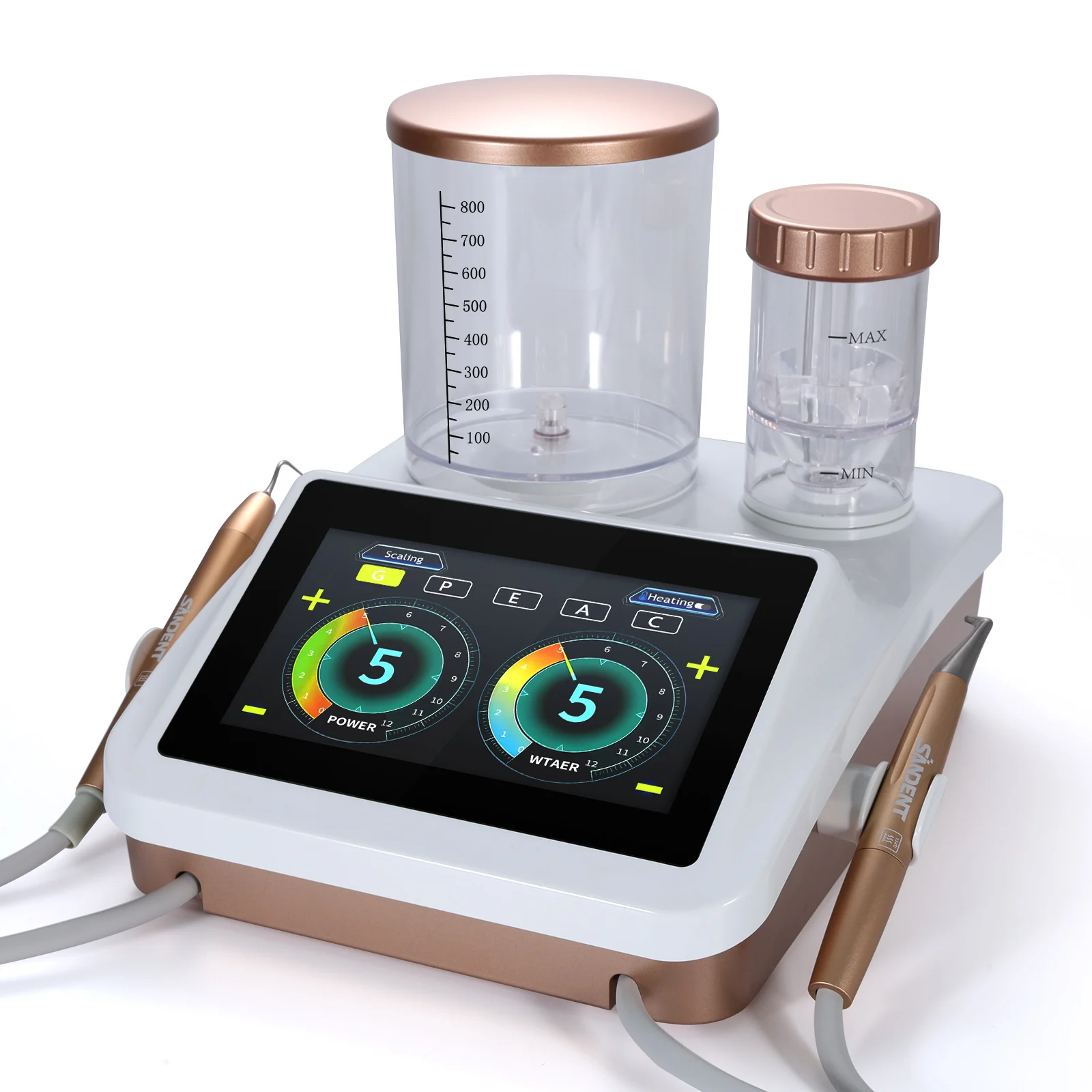 Dental Ultrasonic Scaler Air Polisher 2 in1 Periodontic Surgery Therapy System Woodpecker Style Scaler & Air Polisher Sandblast