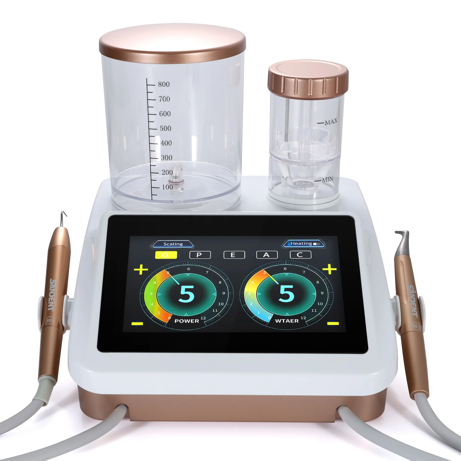 Dental Ultrasonic Scaler Air Polisher 2 in1 Periodontic Surgery Therapy System Woodpecker Style Scaler & Air Polisher Sandblast