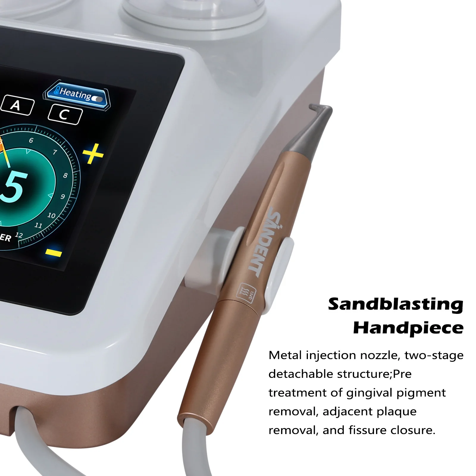 Dental Ultrasonic Scaler Air Polisher 2 in1 Periodontic Surgery Therapy System Woodpecker Style Scaler & Air Polisher Sandblast