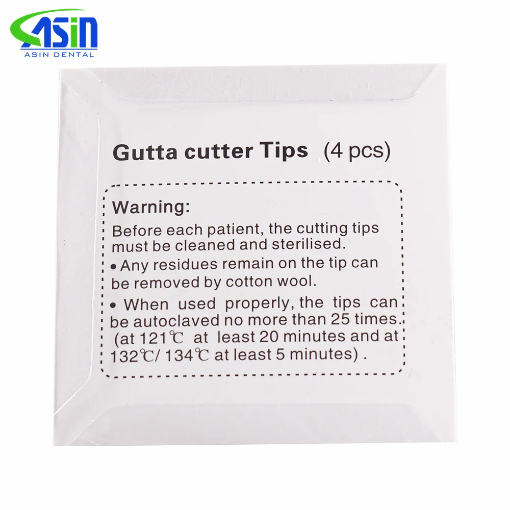 4Pcs/Pack Dental Gutta Percha Heated Cutter Tips Endodontic Heating Cutting Tips