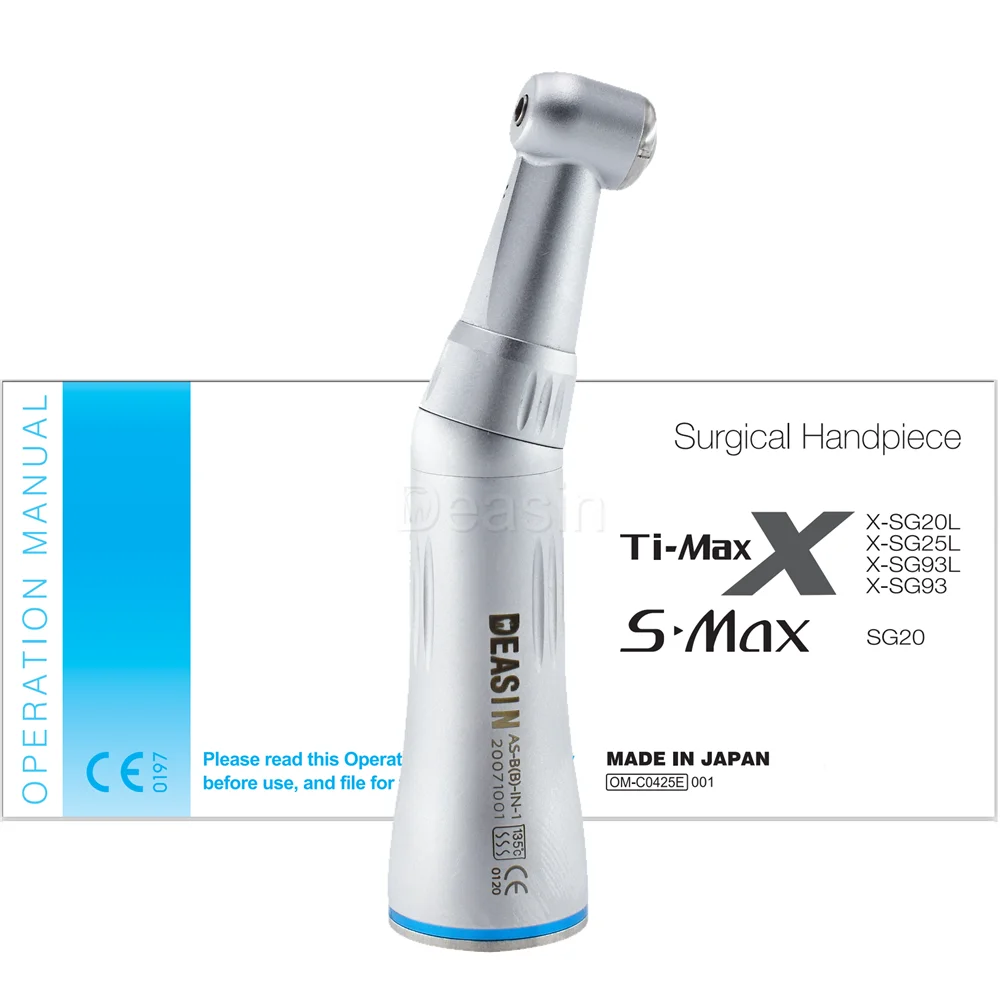 DEASIN factory Dental Low Speed Handpiece Air Turbine Contra Angle Inner Water Spray Available