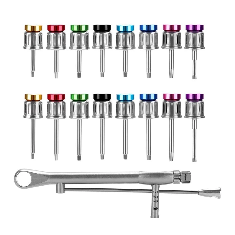 Dental Prosthetic Screwdriver ICX ITI Dentium Osstem Anlylos Nobel ICX Surgery Ratchet Screw Drivers Universal Torque Wrench