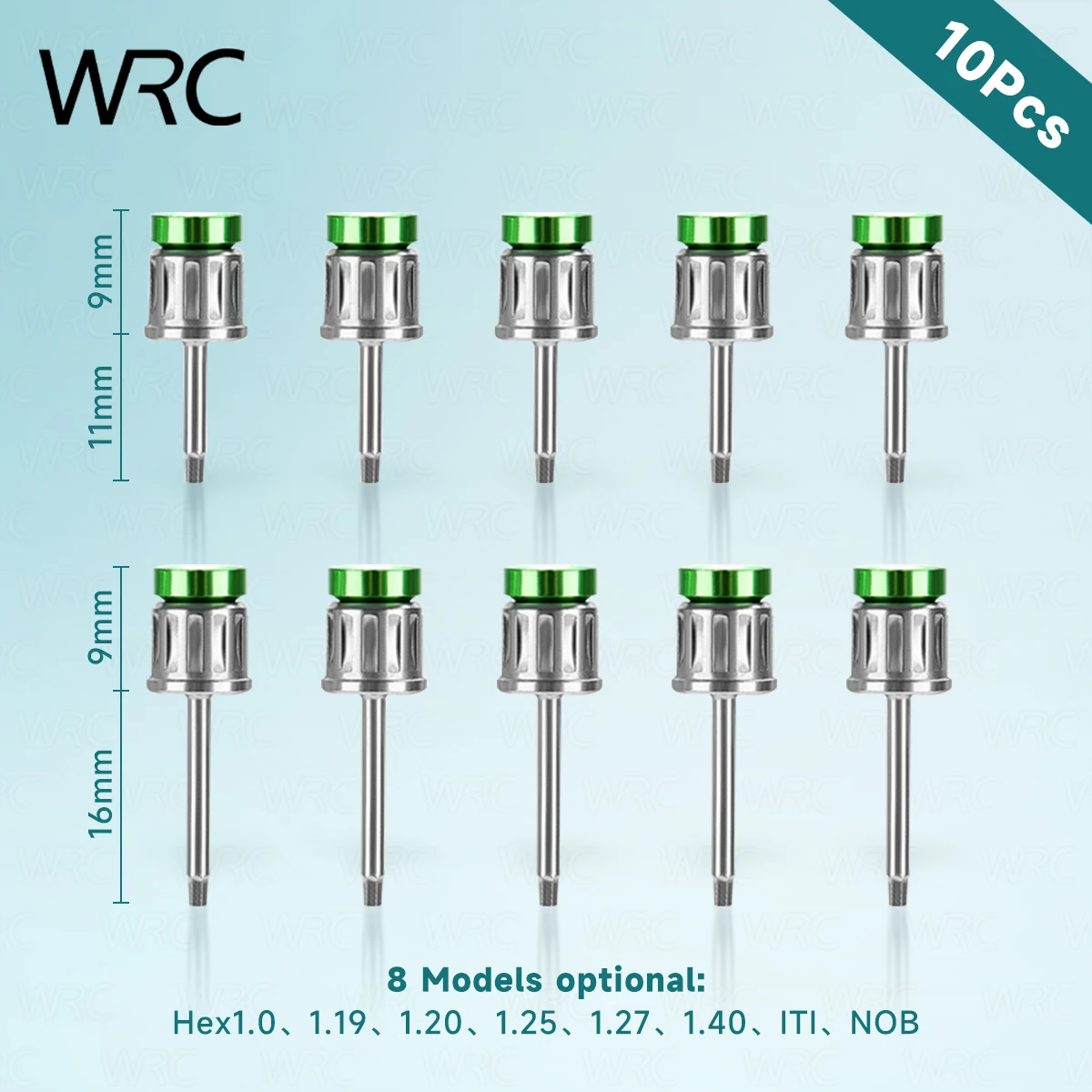 10Pcs Dental Implant Screw Driver Hex 1.20 1.25 1.27 1.40 NOB ITI 20mm 25mm Drivers For Clinic Dentistry Lab Restoration Tool