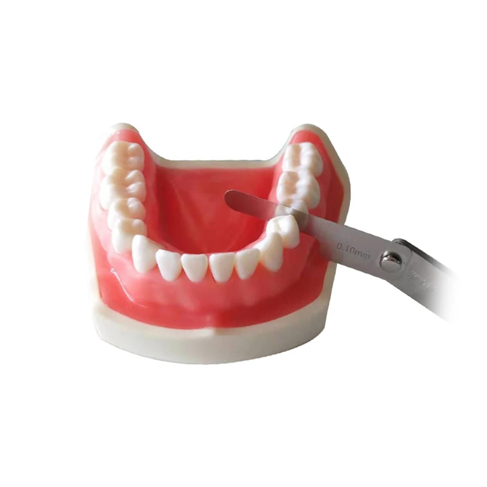 Dental Interproximal Reduction Gauge Ruler Tooth Gap Measure Reciprocating IPR System Stainless Steel Orthodontic Instrument
