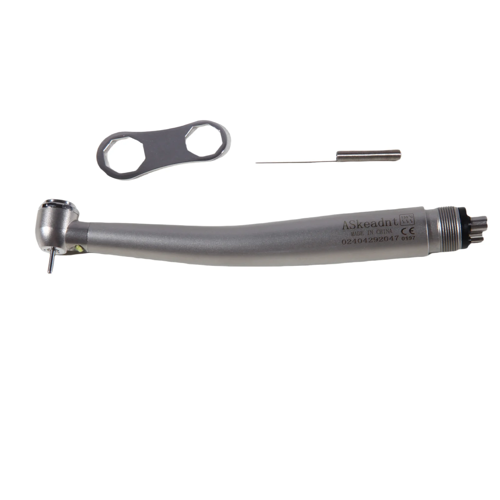 ASK Dental LED E-generator/No LED High Speed Handpiece 2Hole/4Hole Low Noise Torque Head Triple Water Spray Stainless fit NSK