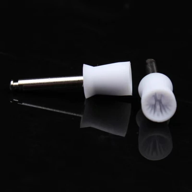 100Pcs Dental Prophy Cup Latch Type Disposable Rubber Tooth Polishing Cup for Low Speed Contra Angle Handpiece