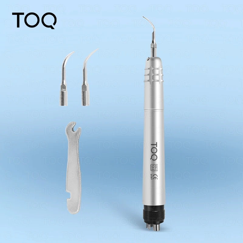 Dental Ultrasonic Air Scaler with 3 Tips Tooth Calculus Remover Cleaning Tool Handpiece Whiten Tooth Cleaner Dentist Lab