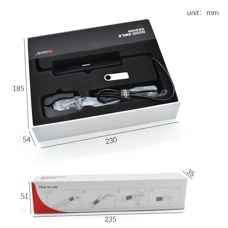 JUMTOP Dental RVG Sensor HDR 500C/600C Digital Intraoral Imaging System with Software APS CMOS Sensor