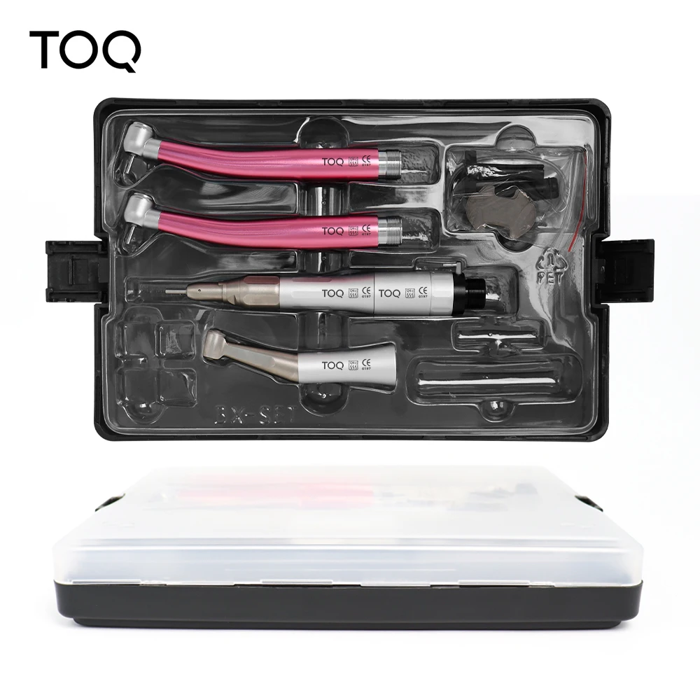 Dental High & Low Speed Handpiece Kit Straight Contra Angle Air Turbine 2/4 Hole M4 / B2 Whole Set Dental Equipments