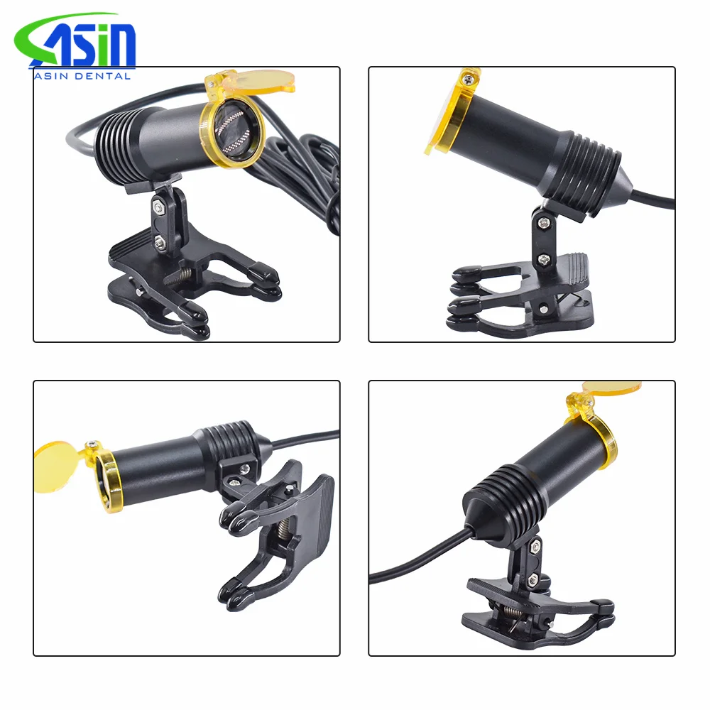 5W Headlight Belt Clip Type Headlamp with Optical Filter for Dental Loupes Lab Medical Magnifier Magnification Binocular