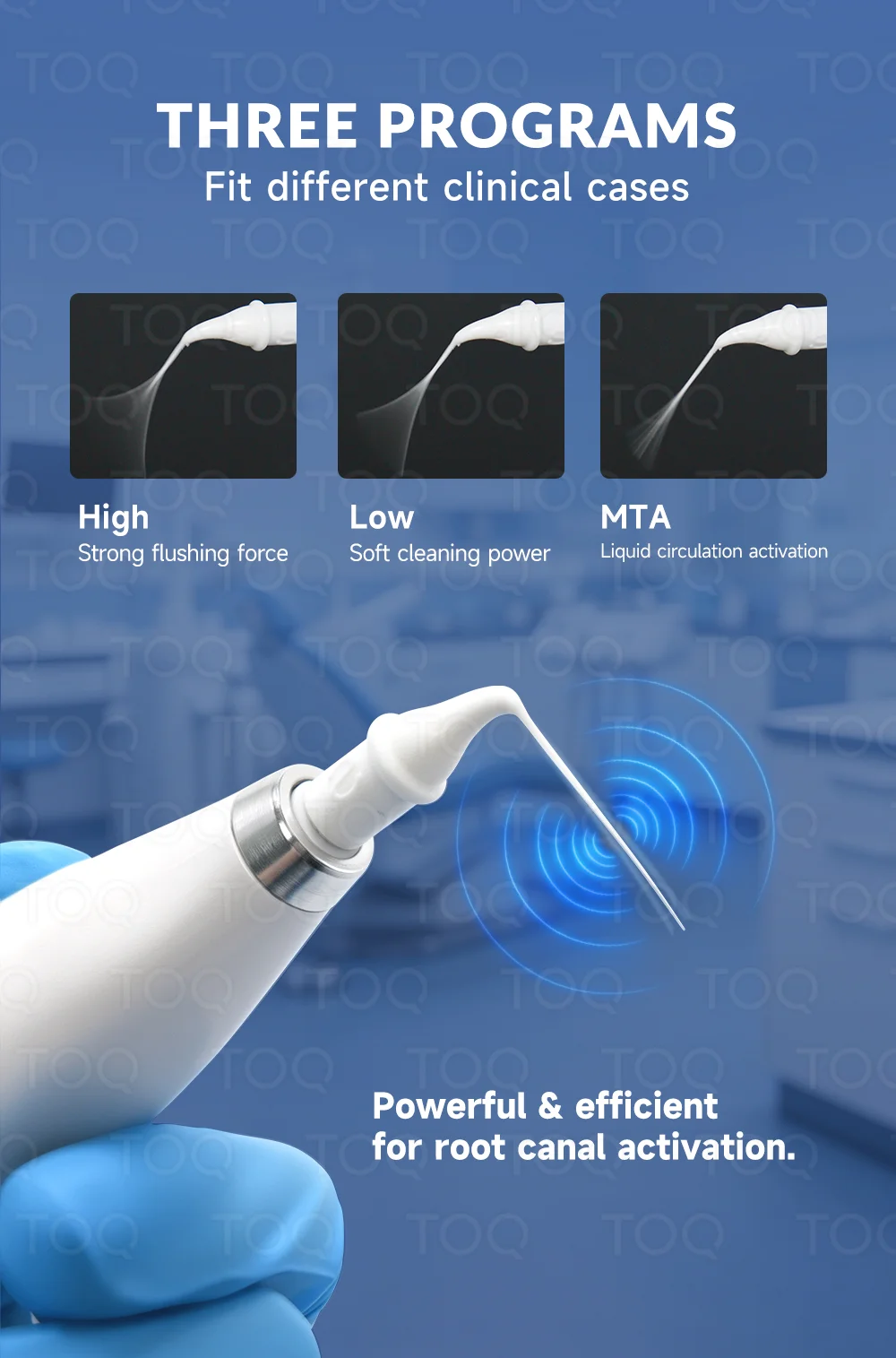 TOQ TOP Disposable Dental Endo Irrigation Tips Endodontic Sonic Activator Tip For Root Canal Cleaning Dental Clinic Consumable