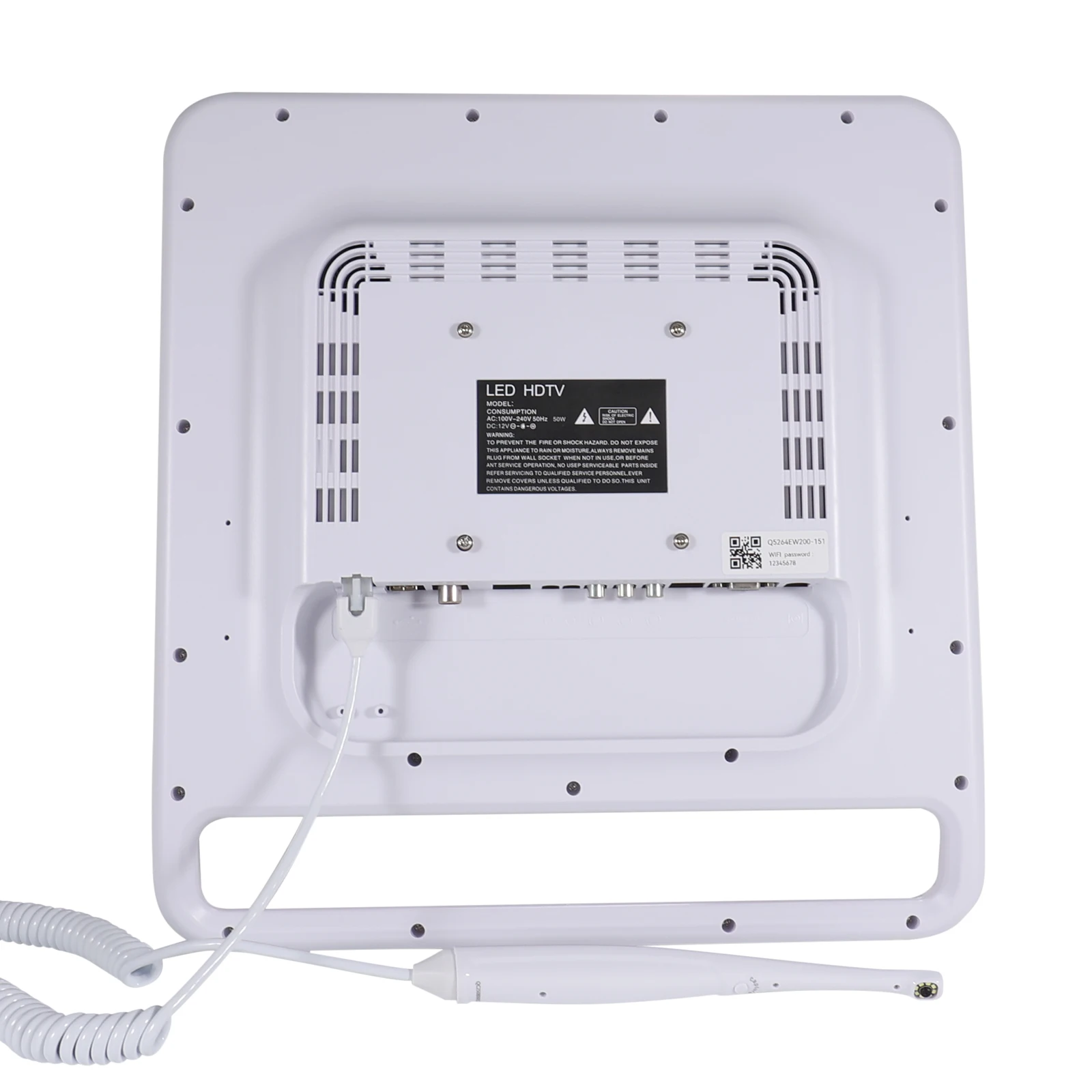 Wireless WiFi HD Dental Intraoral Camera 8 LED Macro Lens + 17 Inch LCD Screen Monitor Chair Side