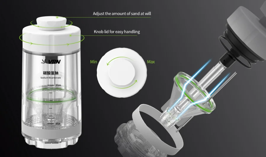 Dental LED Ultrasonic Scaler 2IN1+Air Polisher Sandblasting Ultrasonic Periodontal Therapy System Hygiene Prophy Jet DQ40
