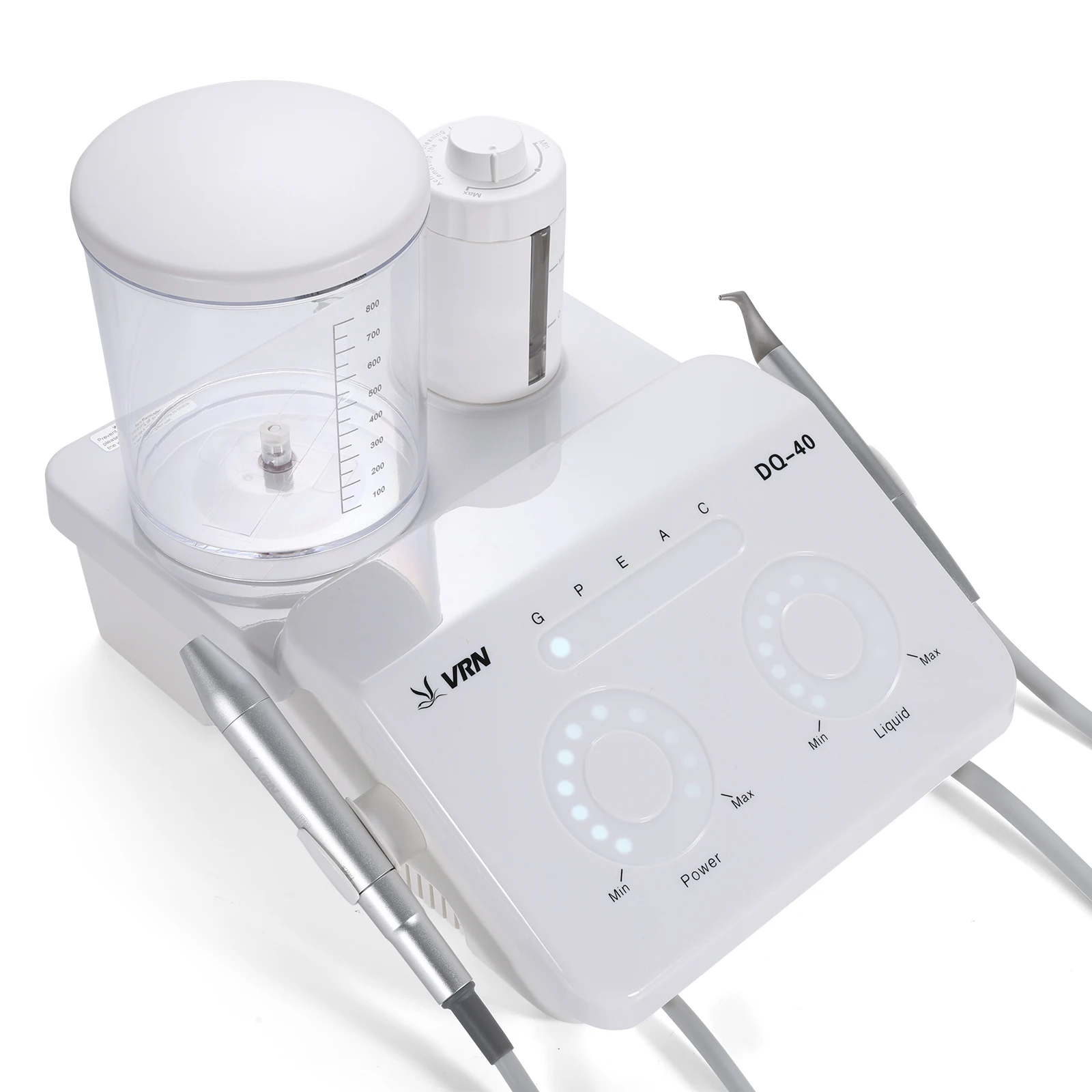 Dental LED Ultrasonic Scaler 2IN1+Air Polisher Sandblasting Ultrasonic Periodontal Therapy System Hygiene Prophy Jet DQ40