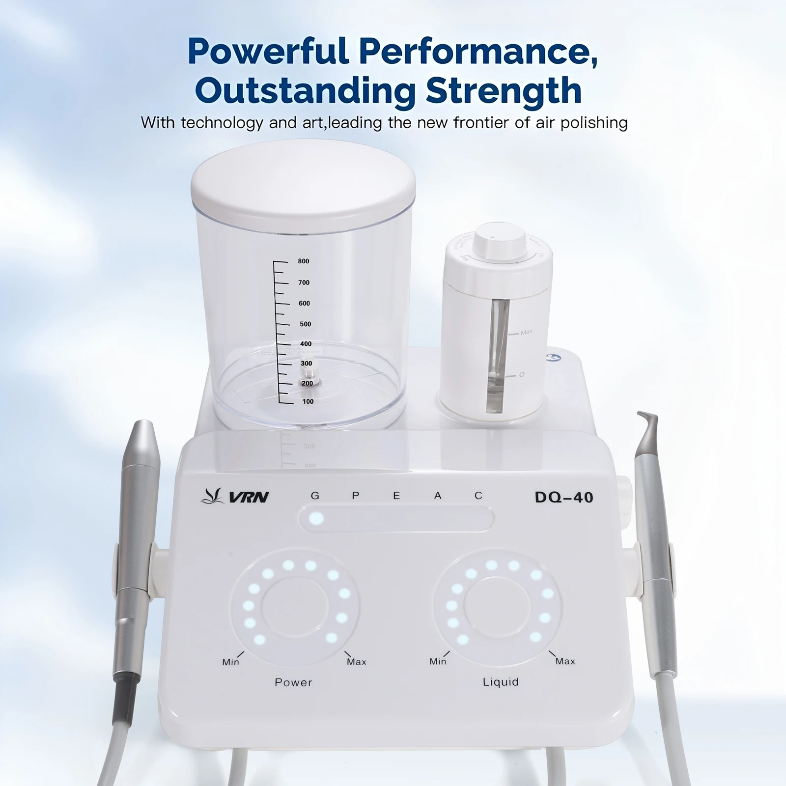 Dental LED Ultrasonic Scaler 2IN1+Air Polisher Sandblasting Ultrasonic Periodontal Therapy System Hygiene Prophy Jet DQ40