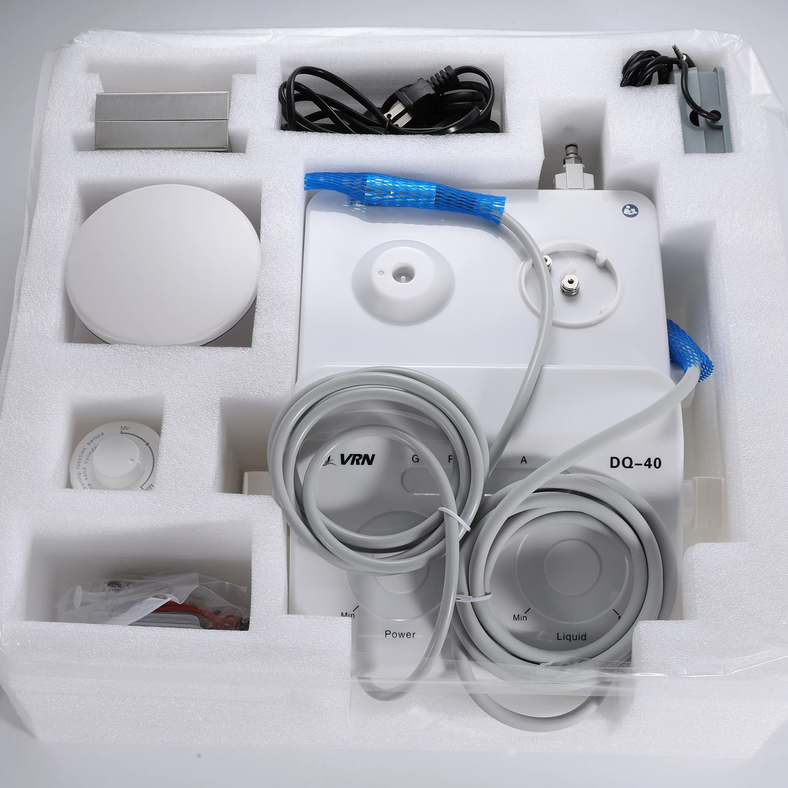 Dental LED Ultrasonic Scaler 2IN1+Air Polisher Sandblasting Ultrasonic Periodontal Therapy System Hygiene Prophy Jet DQ40