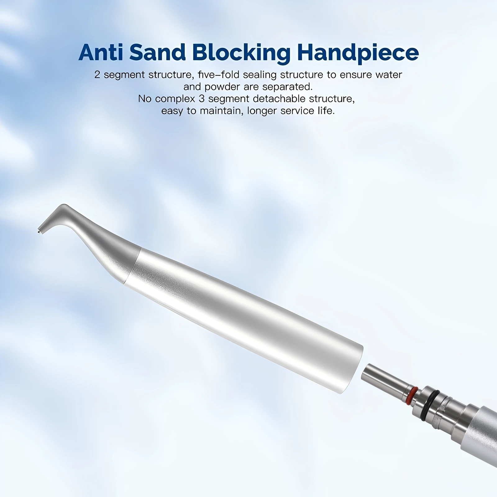 Dental LED Ultrasonic Scaler 2IN1+Air Polisher Sandblasting Ultrasonic Periodontal Therapy System Hygiene Prophy Jet DQ40
