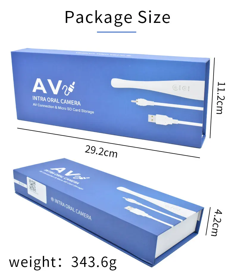 JUMTOP Dental Intraoral Camera Visual Oral Examination Camera With 6 LED Lights Teeth Detecting Instruments