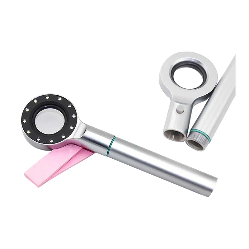 JUMTOP Dental Base Light Restoration Teeth Shade Matching Lamp 12 LED Hand Held Shade Matching Light Oral Colorimetric Lamp