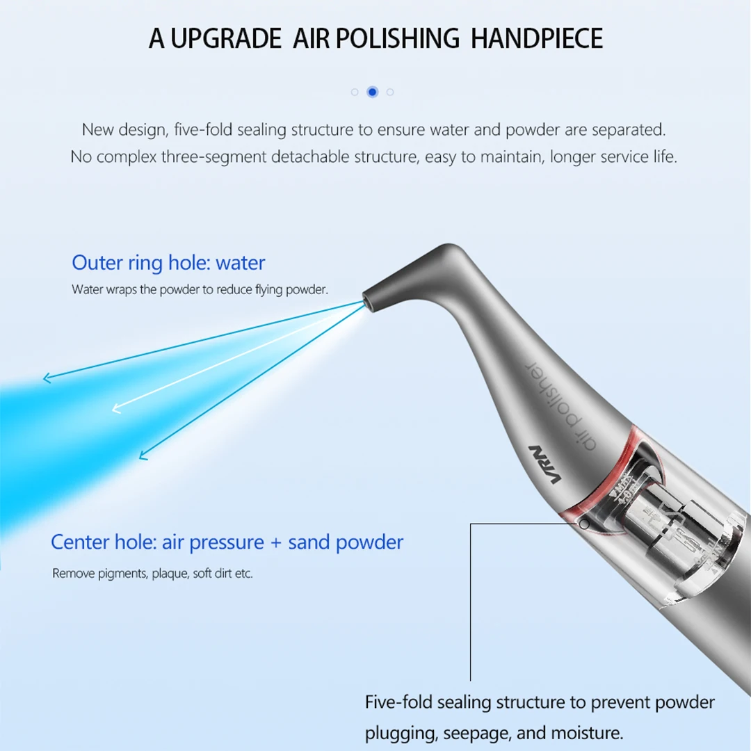 Dental Ultrasonic Piezo Scaler LED Detachable Handpiece Fit VRN EMS/ Woodpecker / Dentistry Auto-water Supply System 1000ML